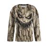 Women's Fashion Printed Long Sleeve Knitted Cardigan Button Down Jacket