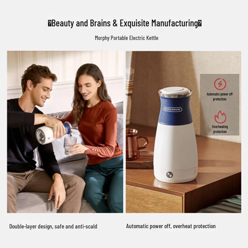 Morphy Richards Portable Electric Travel Kettle MR6090 CN Plug (adapter Included)