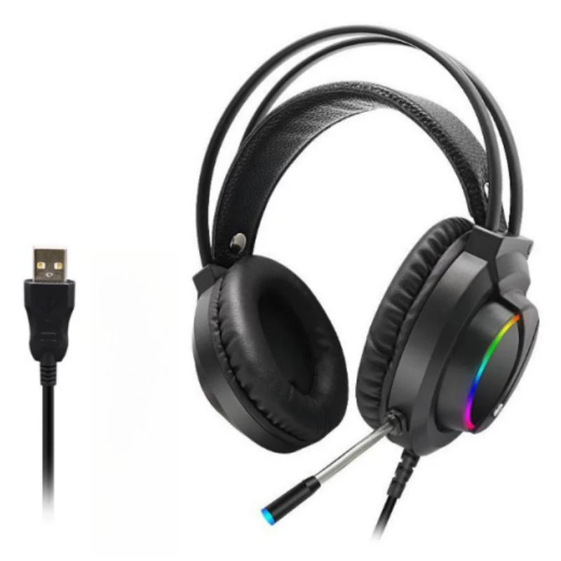 Xiaomi K1 RGB Over-Ear Gaming Headset Single USB 7.1/3.5 Interface for Desktop Computer Ideal for PUBG And Internet Cafes