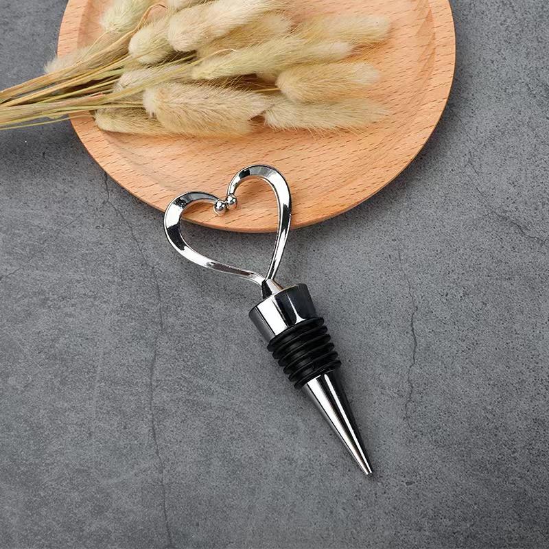 10pcs Heart-Shaped Wine Stoppers Bottle Stoppers for Keeping Beverages Fresh - Reusable Wine Corks Home Kitchen Items