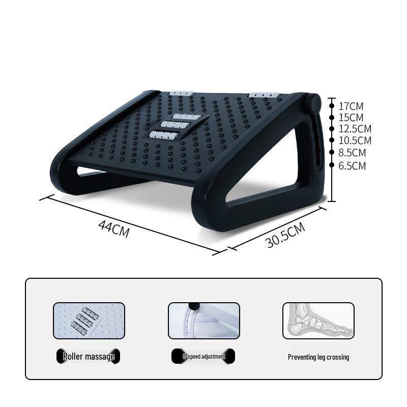 Adjustable Office Footrest Stool for Under Desk Anti-Leg-Crossing