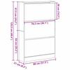 Shoe Cabinet with Shelf Rustic Wood Finish 80 x 21 x 125.5 cm Engineered Wood