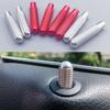 Car Door Lock Pin Knob Button Covers for and GLC 4-Piece Mercedes-Benz W205, W166, W213, C, GLE, (Silver)