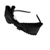 The Ruffled Bow Hair Band Exudes A High-end Pleated Wide-edge Woven Band Hair Band and Headband Hair Accessory