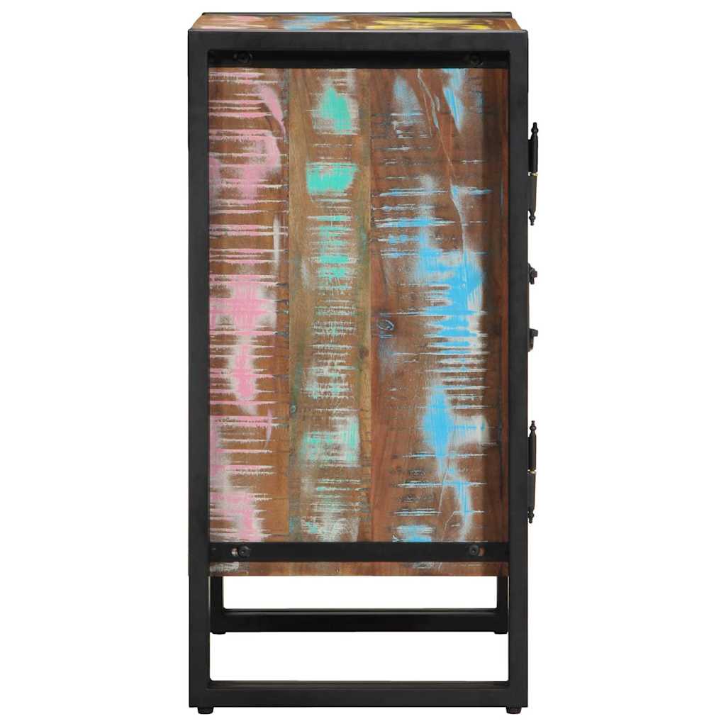 Shoe Cabinet Multicolored 56 x 35 x 70 cm Solid Reclaimed Wood