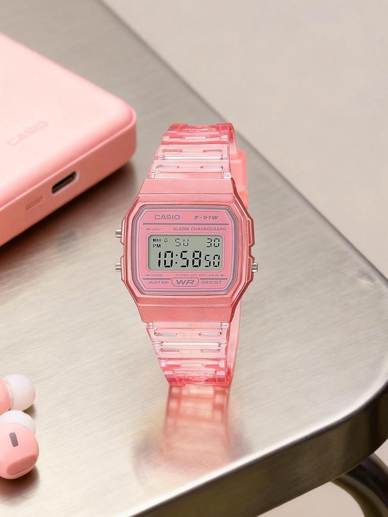 Casio Resin Case Resin Strap Women's Quartz Watch F-91WS-4