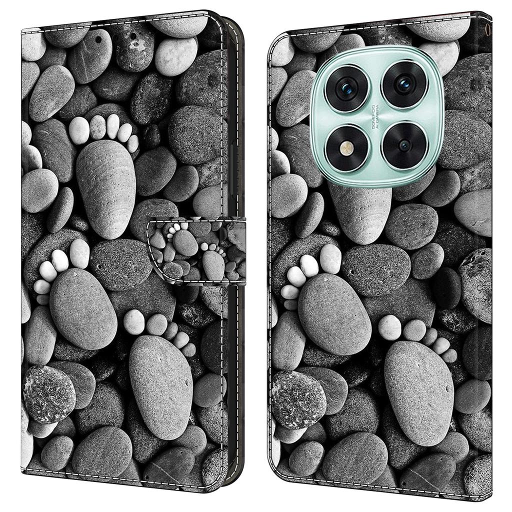 Etui dla Xiaomi Redmi Note 14 Pro 4G Portfel Stojak Wzór Drukowany Skóra PU Klapka Pokrowiec na Telefon