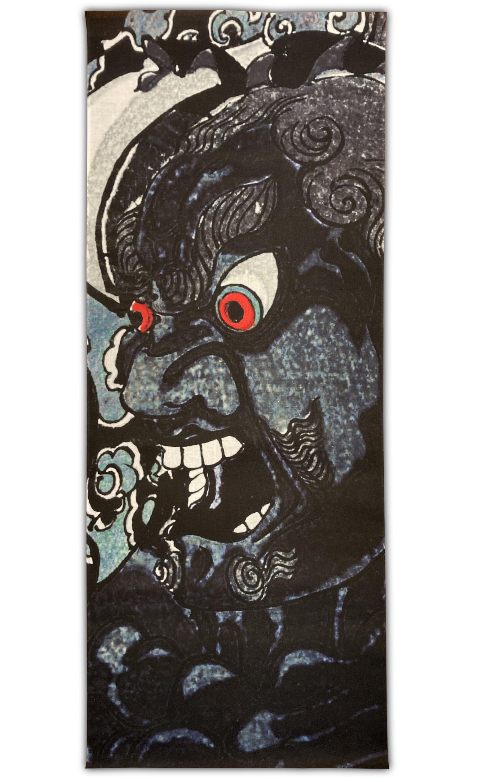 

Hand Towel from the East and A Picture of the Deeply Drunk and Destroyed King Kongo of Mount Gotai by Yoshitoshi Tsukioka Ukiyo-e West (Enlarged) чёрный