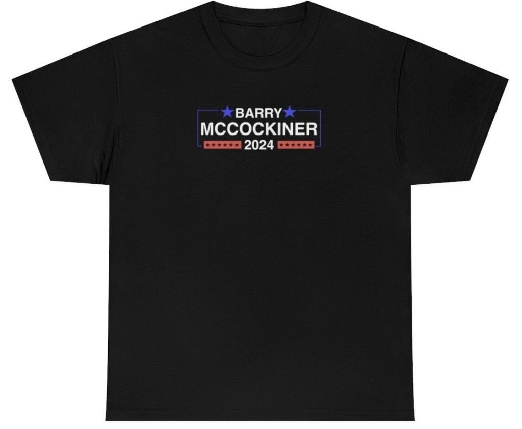 Herren Barry McCockiner 2024 T-Shirt Lustig USA Präsidentschaftswahlen Neuheit Tee