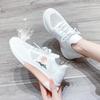 Tendance de la mode automnale pour femmes Chaussures à plateforme épaisses rehaussantes en tissu flyknit Petites chaussures blanches Chaussures pour femmes Chaussures de sport décontractées