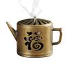 Zinc Alloy Incense Burner Holder Hollow Incense Purify Air Scent Diffuser Tool for Meditation Room Kitchen Bedroom Tea Room