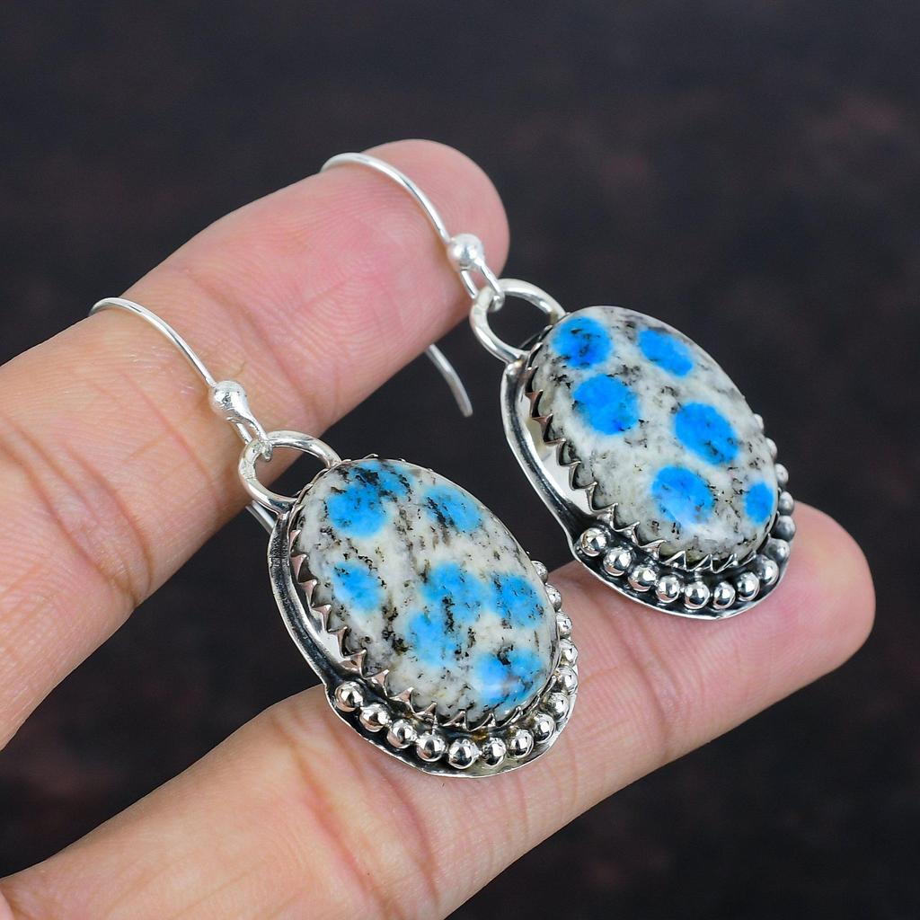K2 Jasper Earrings Handmade Gemstone Earring 925 Sterling Silver Earring Amazing Jewelry Healing Stone Earring Gifts For Wife Silver Jewelry