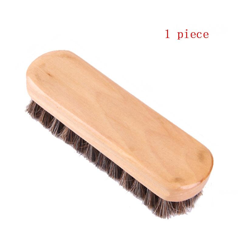 1/3Pcs Horse Hair Wood Brush Handle Dashboard Details Polishing And Cleaning Brush Leather Shoe Care And Cleaning Shoe Brush
