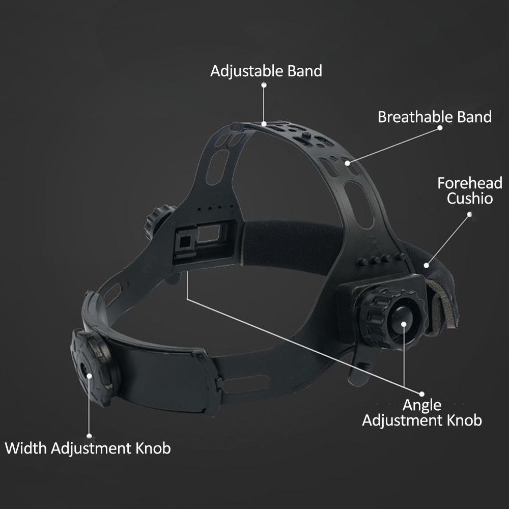 Welding Helmet Auto Darkening with LED Light Solar Powered True Color Welder Helmet Face Hd-Mounted Welding Mask Welding Hood for Grinding Weld