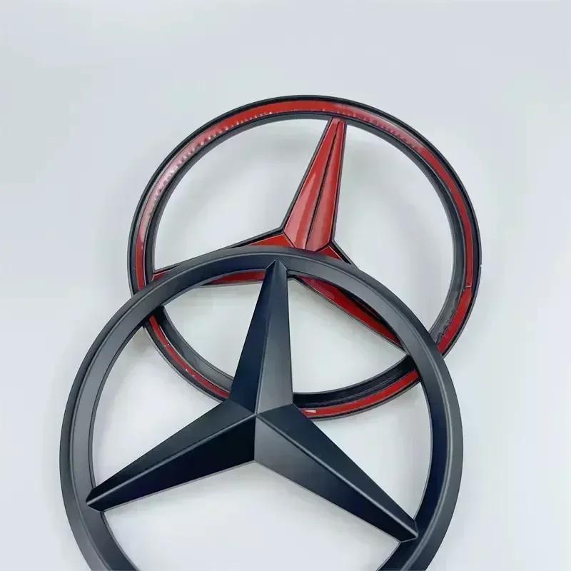 WVQ5 18.8cm Emblem for Mercedes Benz W205 W210 W204 W211 W212 W213 C E Class GLA GLK GLC GLE Car Front Grille Cover Badge Accessories