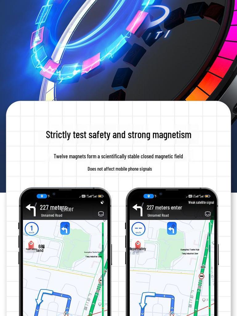 Infiniti Wireless Magnetic Phone Charger with LED Ambient Light for Q50L/QX50/QX60