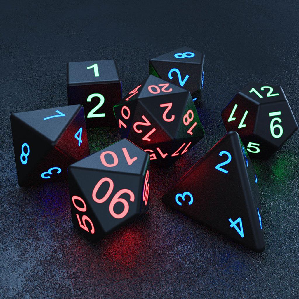 Koupit (Belt)DND Dice Rechargeable With Charging Box 7PCS Ornaments LED