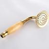 Rose Gold Stainless Steel European-Style Handheld Shower Head with Antique Black Finish