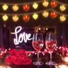 Battery Operated Love Heart Fairy Light Garland Romantic LED Valentines Day Decor  Party Decoration