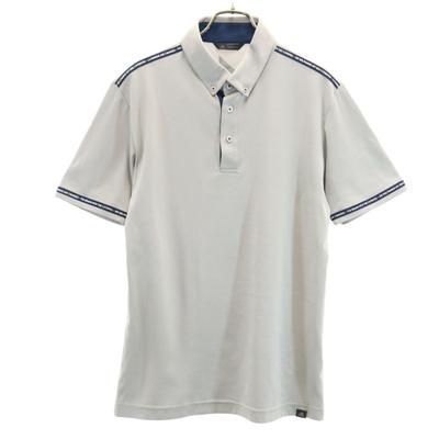 Adidas Short Sleeve Polo Shirt M Gray Men's Used