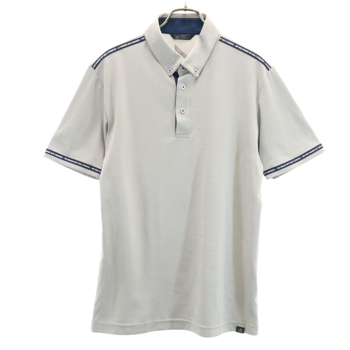 

adidas Short sleeve Polo shirt M Gray Men s Used