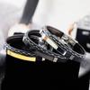 Personalisierte Lederarmbänder aus Edelstahl für Herren Armreifen DIY Schmuck Doppellagige Armbänder Herrenschmuck Geschenk Geschenkidee (Ba102286 )Mode