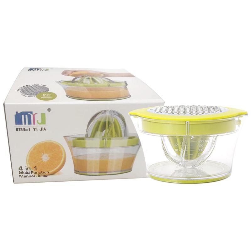 

Manual Juicer Portable Multifunctional Hand Press Juicer for Fruits and Vegetables Home Outdoor Stall Fruit Juice Making Tool жовтий