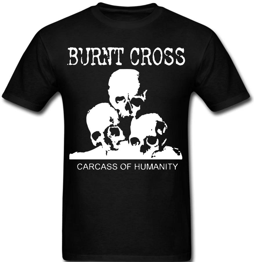 Burnt Cross T shirt Hardcore Punk Rock Ska Anarcho Carcass of Humanity 3XL