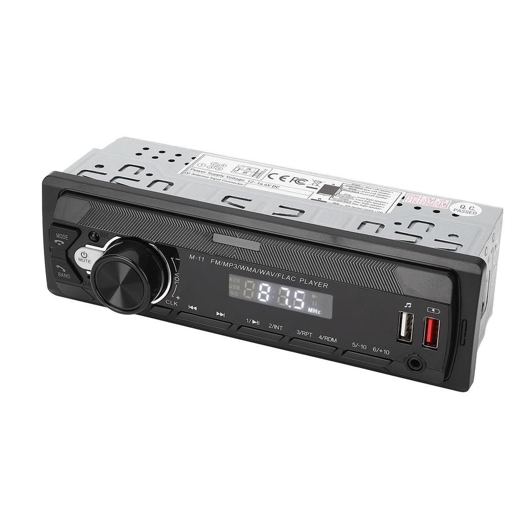 Car Stereo Receiver Kit Single Din Multimedia Digital Audio AM In Dash MP3 Player USB 12V