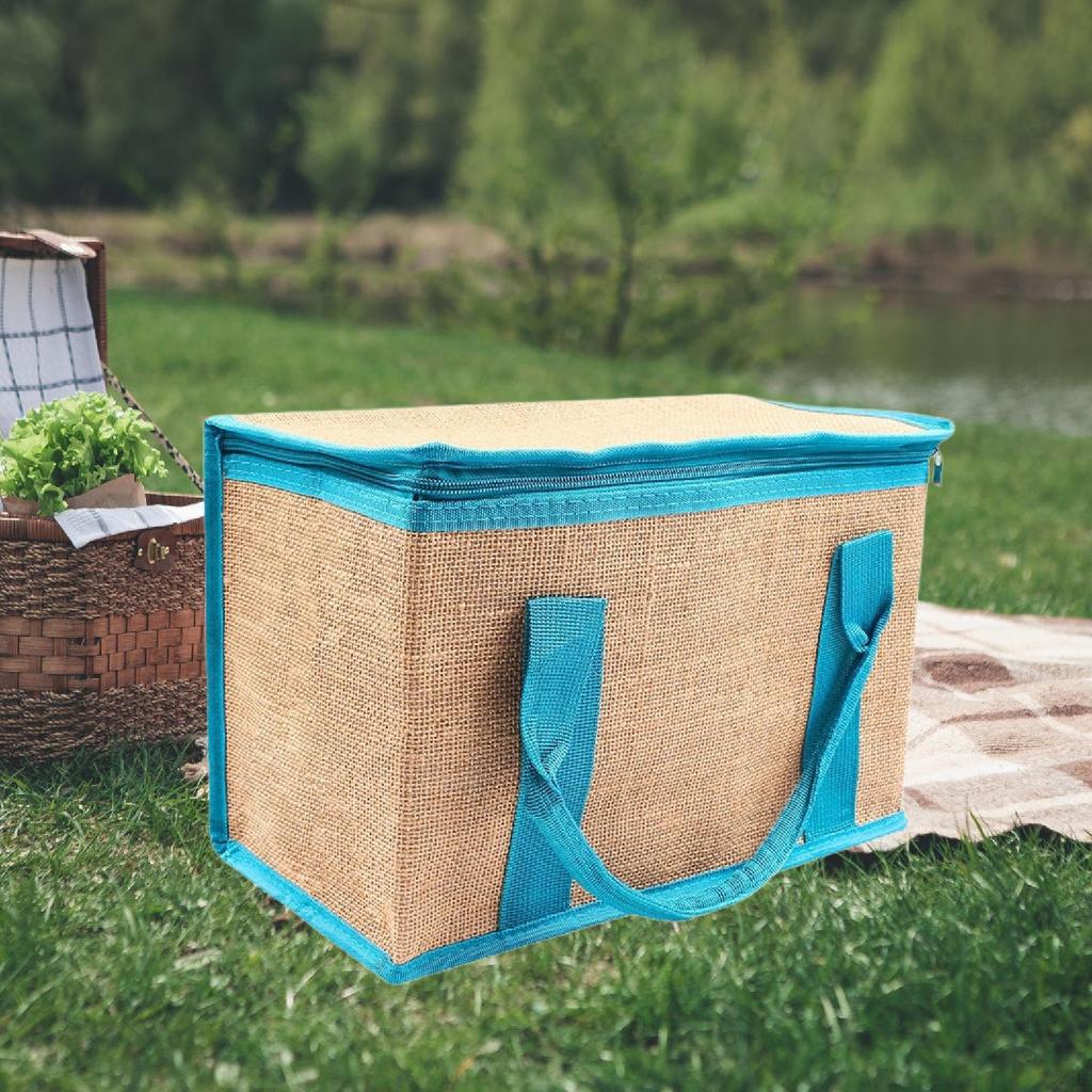 Delivery Bag with Zipper Handle for And Cold Meals Carrying