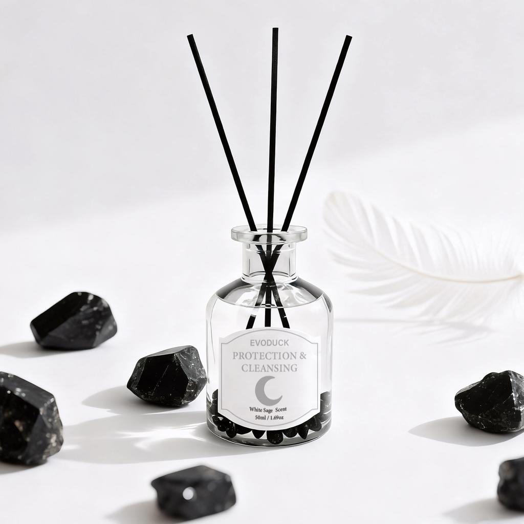 Flameless Reed Diffuser Set - Bottle With Essential Oil & Rattan Reeds | Car Air Freshener ,winter Christmas gift,gift for woman