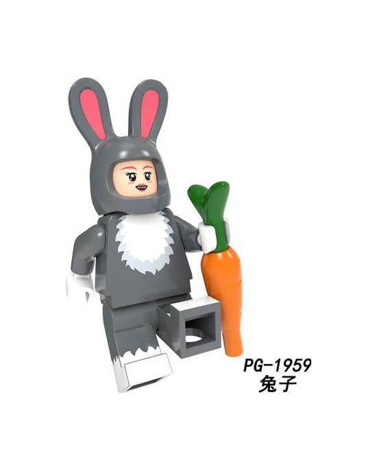 Cartoon Nette Tiere Pumpen Serie Kaninchen Kuh Lebkuchenmann Katze Hund Dargon känguru hirsch Bausteine ​​Spielzeug