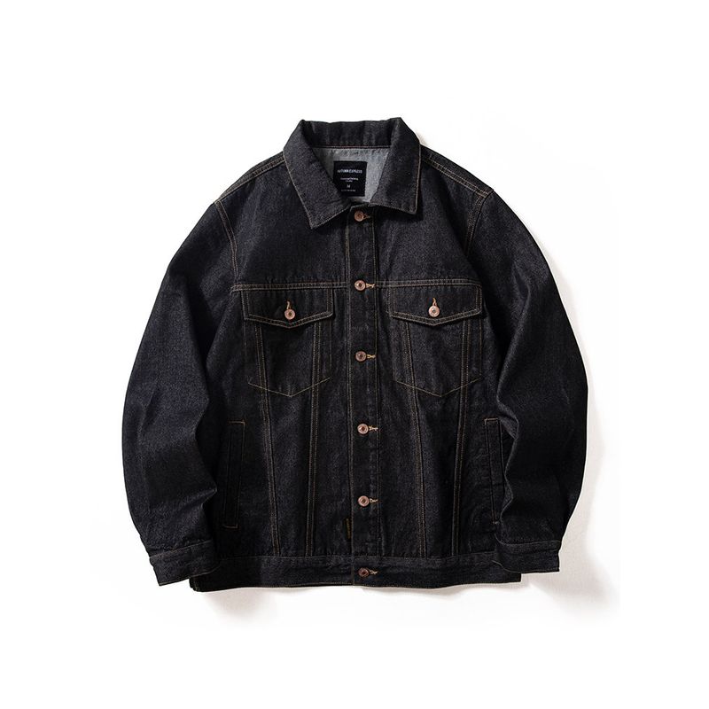 Men's Denim Jacket, Spring and Autumn Style, American Retro Versatile Top, Trendy Brand, Stylish and Cool Style, Loose Workwear Jacket