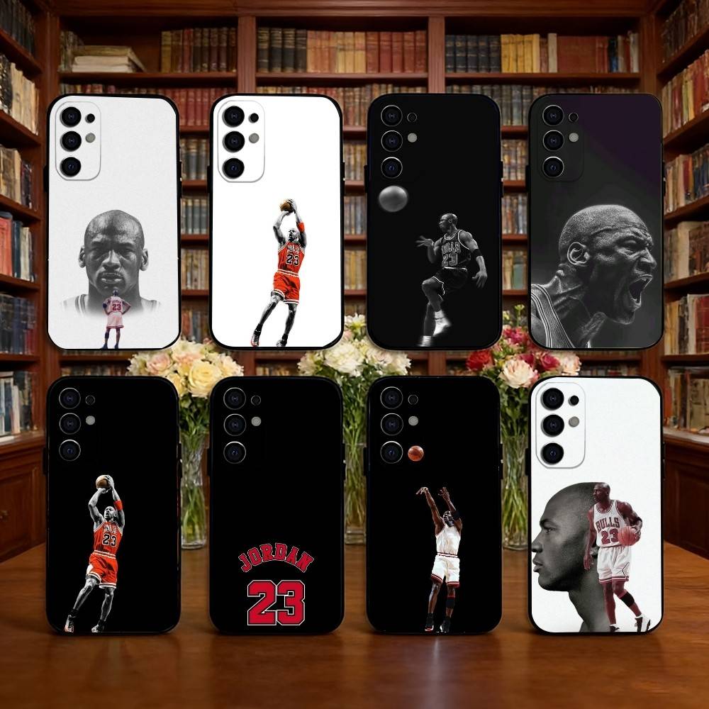 Michael Jordan Phone Case For Samsung S25,S24,S21,S22,S23,S30,Ultra,S20,Plus,Fe,Soft Silicone Black Cover