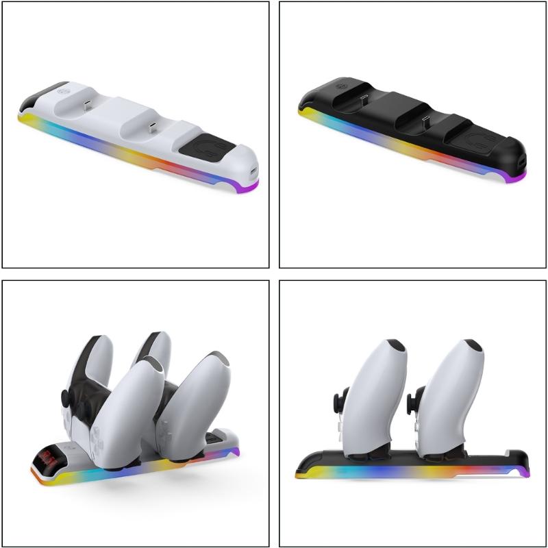 Twin Dock Charger Rack Dock Station Stand Holder Bracket Suitable For Slim Gaming Controller Gamepad Wireless Joystick
