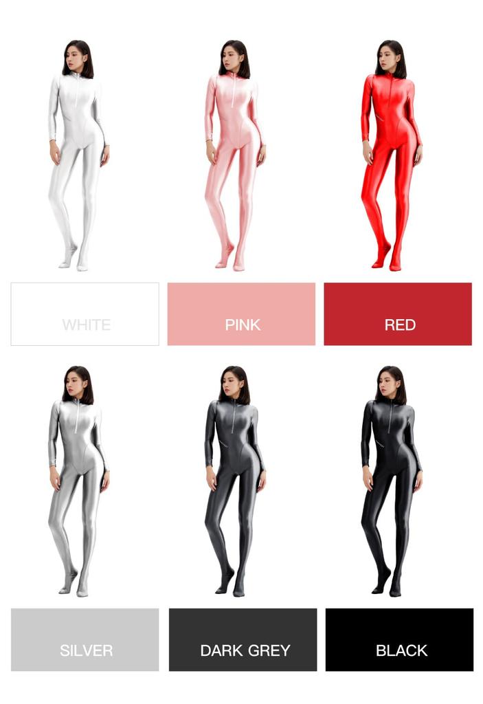 AMORESY Mnemosyne Series Glossy Oil Bright Competition Tail Wave Surfing Joint Body Hot Spring Skinny Pull Tight Swimsuit In Front of the Legs Green