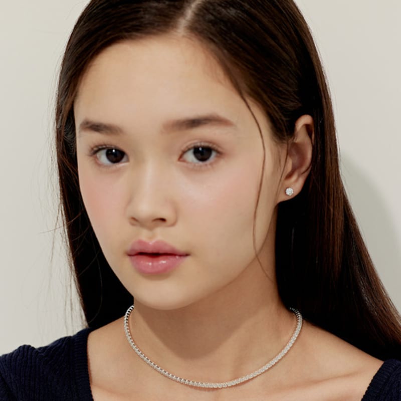 murmur [925silver]Simple tennis necklace