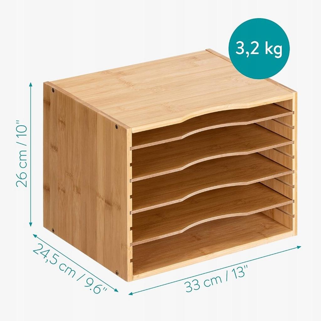 Desk Organizer for Documents Wooden Desk Organizer for A4