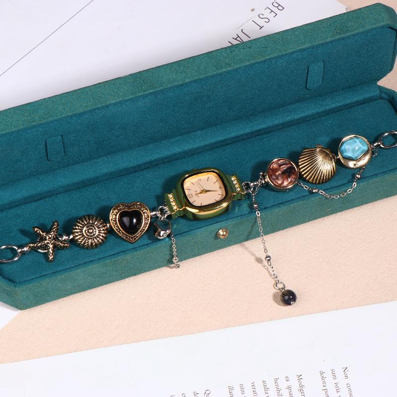 Fashion New Punk Watch Pendant Necklace For Women Retro Elegant Trendy Choker Exaggerated Party Jewelry Accessories Gift