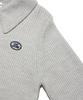 LEE Women'S Round Neck Hazzi Half-Zip Knit Light Gray