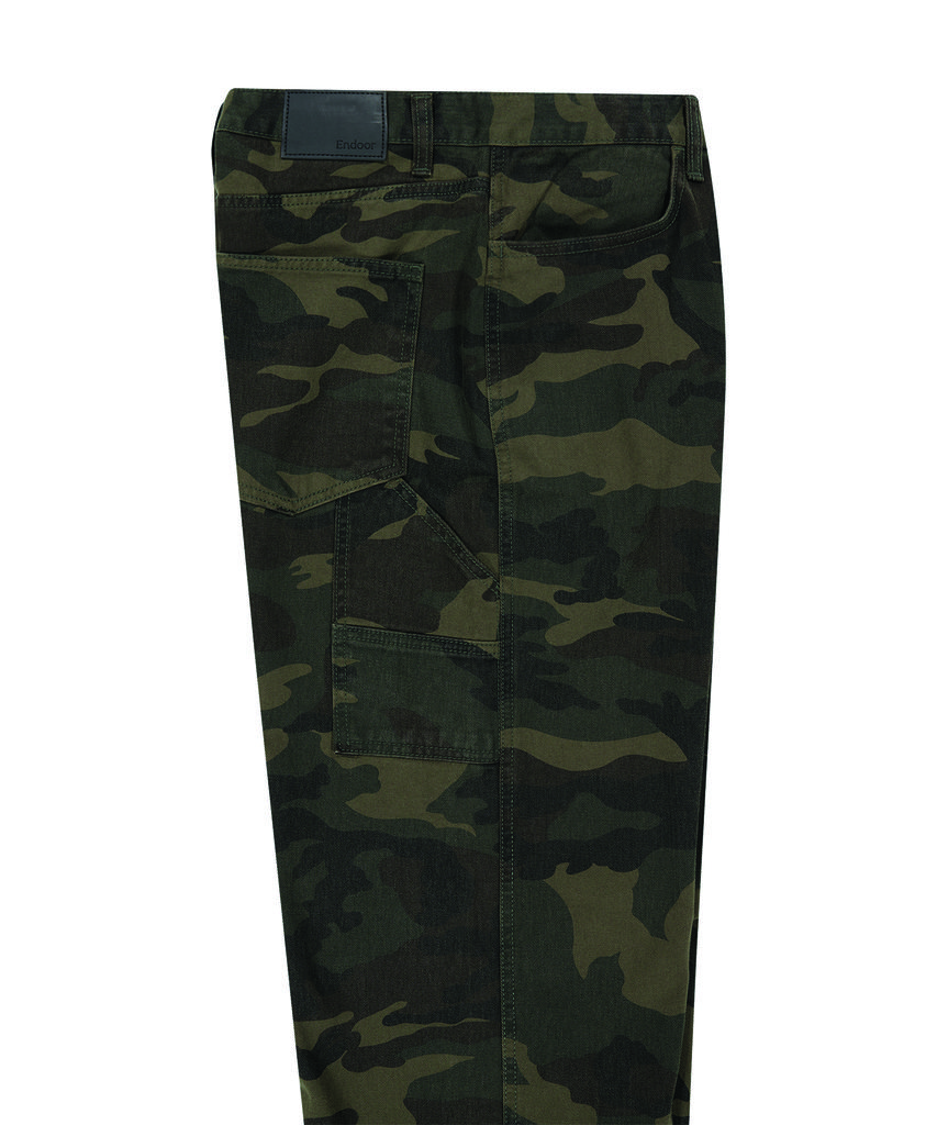 ENDOOR Washed Duck Double Pants (Camouflage)