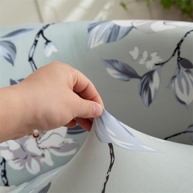 Floral Prints Single Armchair Cover Relax Spandex Single Seater Tub Club Couch Slipcover For Living Room Sofa Protector Covers