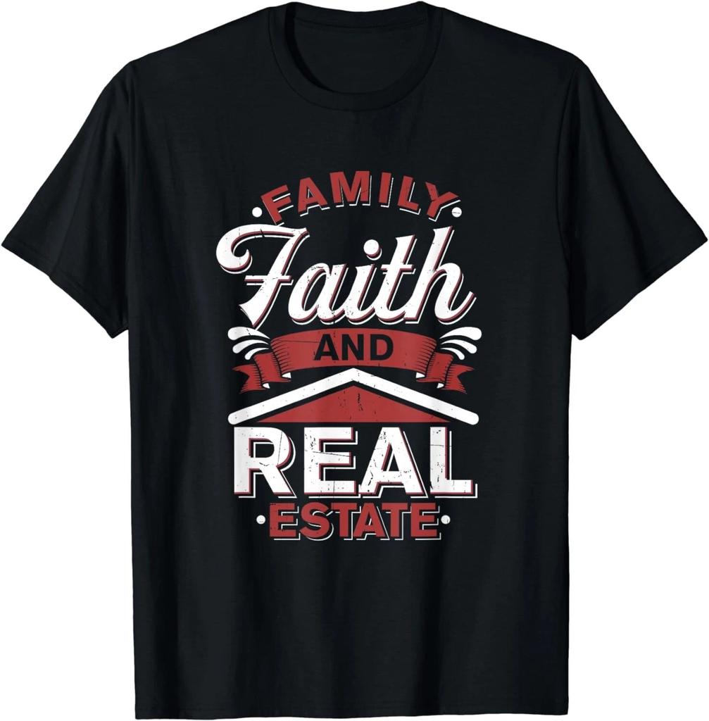 Funny House Broker - Family Faith Real Estate Agent Gift Unisex T-Shirt
