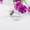 Bague Larimar Naturelle, Bague Pierre Bleue, Argent Sterling 925 Fait Main, Bague Fine Ovale, Cadeau de Mariage
