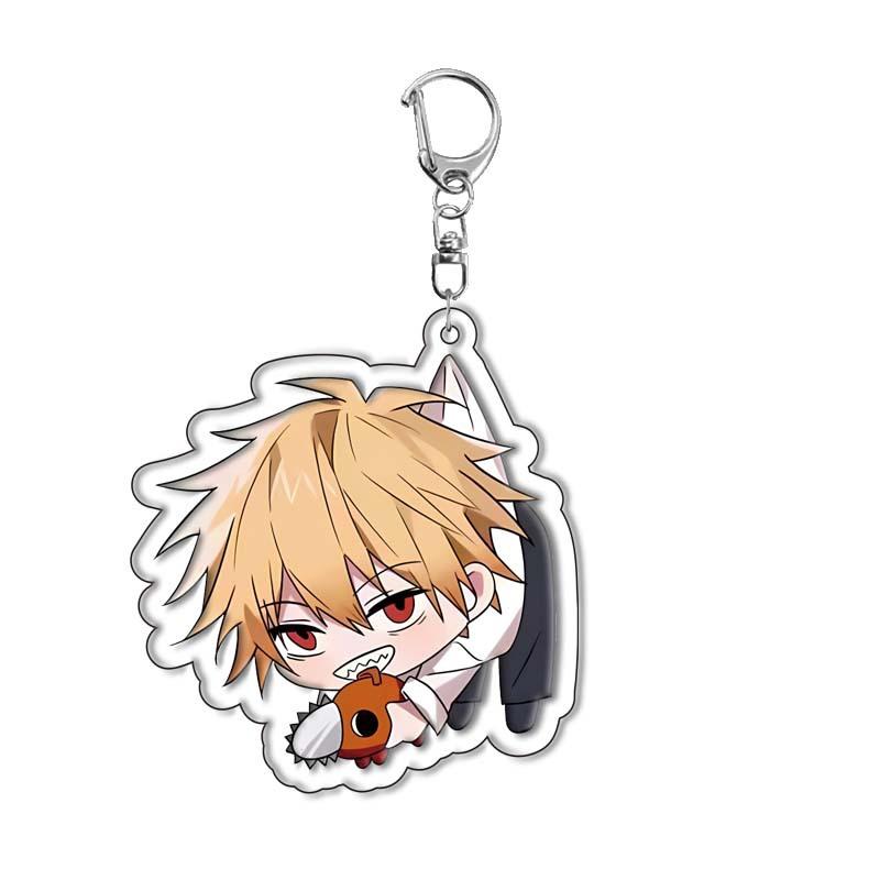 Chainsaw Man Pochita Acrylic Keychain Anime Figure Pendant Accessory Present for Fans Cosplay Merchandise Dropshipping 55mm