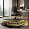 Tadej Pogacar Printed Round Rug Carpet Chair Rug Area Rug Entryway Doormats,for Office Chair Living Room Bedroom Kitchen Room.