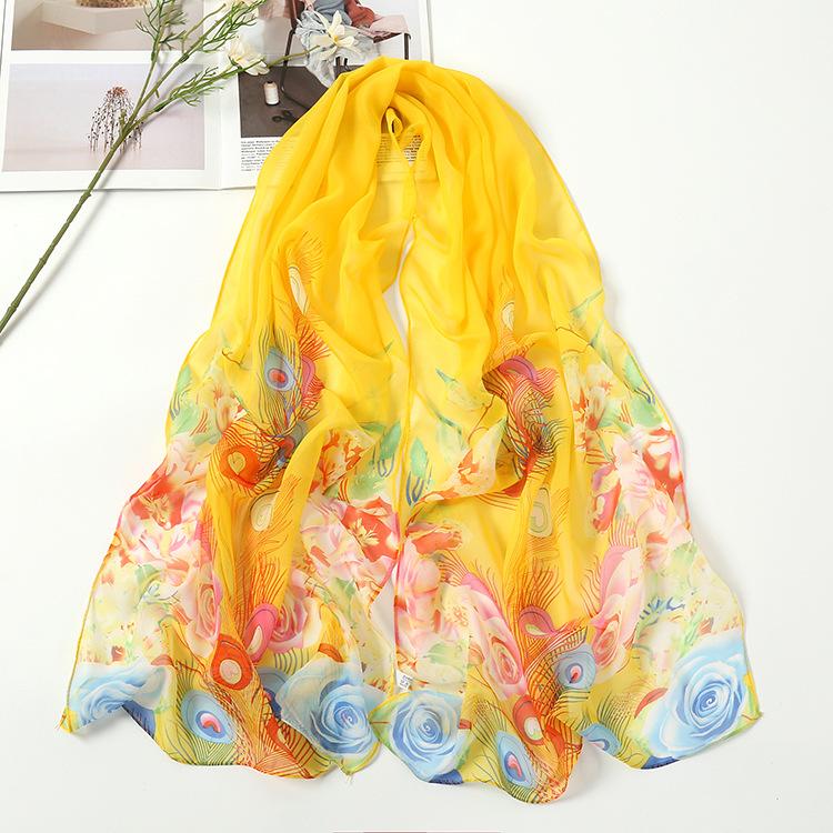 

Летний градиентный шарф, длинный шарф, женский пляжный шарф, солнцезащитная шаль, кондиционер 160*50