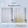 LIEI PEVA Waterproof No-Punch Shower Curtain