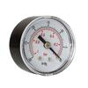 Round Pressure Gauge Metal for Case 0/30" & 0/-1 Bar 1/8" BSPT Back Mount Brass Internal Fitting Used for Oil Water