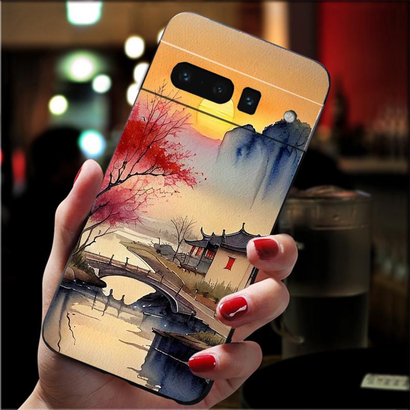 

Japan Cherry Mountain Sceneary Phone Case For Google Pixel 10 9 Pro XL 9A 8 7 6 Pro Pixel 8A 7A 6A Pixel 8 7 6 5 Google Pixel 6 Pro